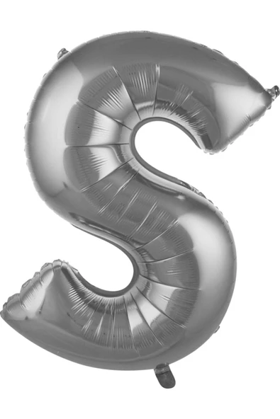 Pazariz Balon S Harf 76 Cm Gümüş Folyo Balon 34 Inc ürün görseli 1