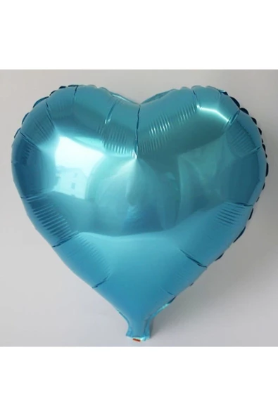 Pazariz Kalp Balon Folyo Açık Mavi 45 Cm 18 Inç ürün görseli 1
