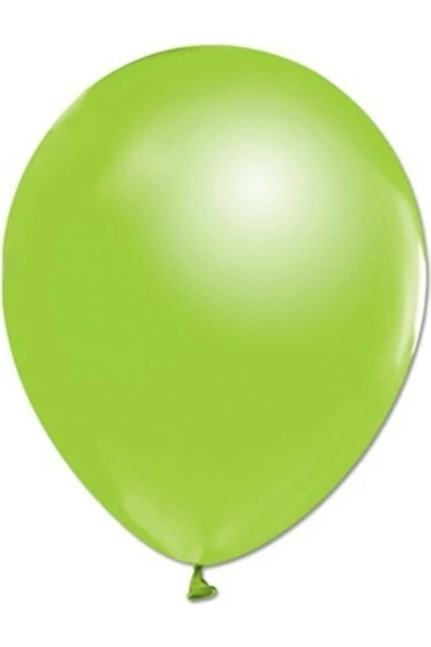 Pazariz 12 Inç Metalik Açık Yeşil Balon 10'lu ürün görseli 1