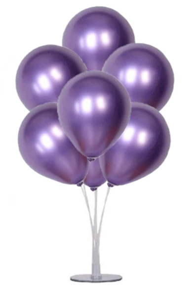 Pazariz Parti Metalik Balon Mor (20 Adet) ürün görseli 1
