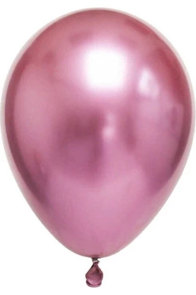 Pazariz Krom Balon Pembe 6 Adet Metalik Balon ürün görseli 1