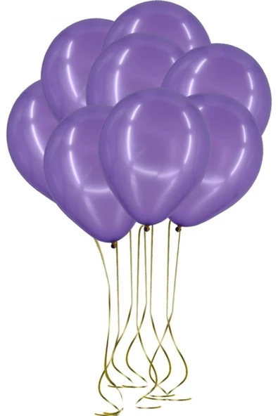 Pazariz 100'lü Lateks Pastel Balon Mor ürün görseli 1