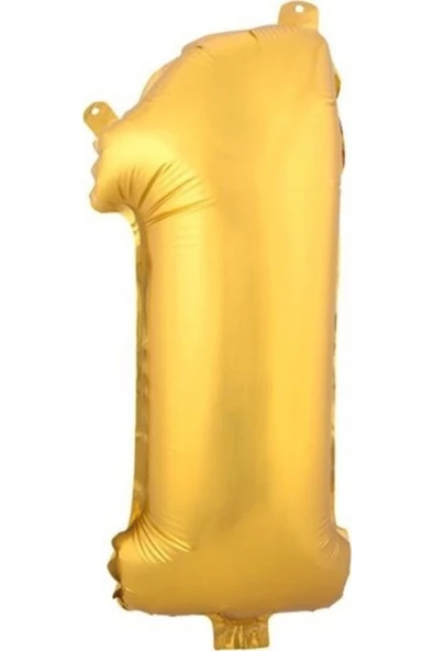Pazariz 1 (gold) Rakam Folyo Balon - 90 Cm - Altın Folyo Rakam Balon ürün görseli 1