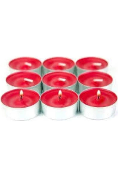 Pazariz T-light Mum Kırmızı Renk Tea Light Mum 10 Lu ürün görseli 1