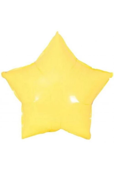 Pazariz Makaron Yıldız Folyo Balon Sarı 3 Adet ürün görseli 1