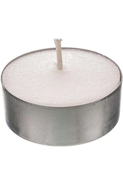Pazariz Beyaz Yuvarlak Tealight Mum ürün görseli 1