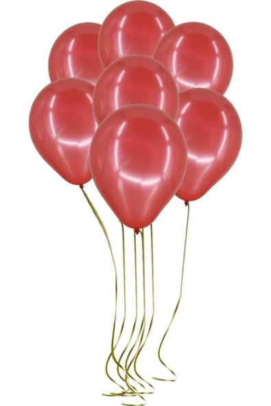 Pazariz 100'lü Lateks Pastel Balon Kırmızı ürün görseli 1