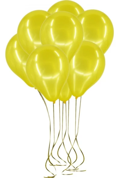 Pazariz 100'lü Lateks Pastel Balon Sarı ürün görseli 1