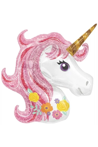 Pazariz 50 Cm Unicorn Temalı Folyo Balon ürün görseli 1