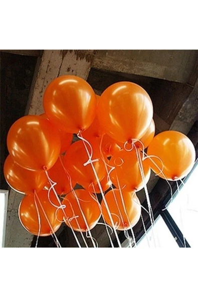 Pazariz 30 Adet Metalik Turuncu Uçan Özellikli Balon ürün görseli 1