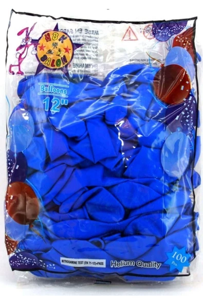 Pazariz 12 Inç Mavi Balon - Resim 2