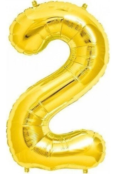 Pazariz Gold Folyo Balon 2 Rakamı ürün görseli 1
