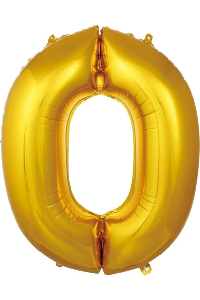 Pazariz Balon 0 Rakam 76 Cm Gold Folyo Balon 34 Inc ürün görseli 1