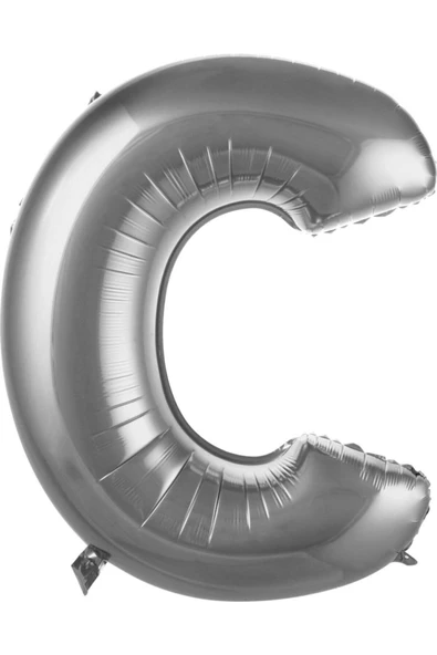 Pazariz Balon C Harf 76 Cm Gümüş Folyo Balon 34 Inc ürün görseli 1