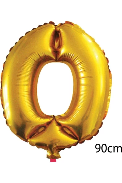 Pazariz 90 Cm O Harfi Folyo Balon Altın ürün görseli 1