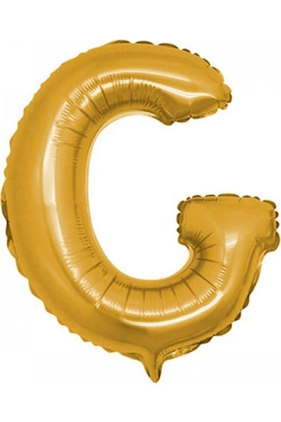 Pazariz G (gold) Harf Folyo Balon - 90 Cm - Altın Folyo Harf Balon ürün görseli 1