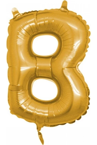 Pazariz B (gold) Harf Folyo Balon - 90 Cm - Altın Folyo Harf Balon ürün görseli 1