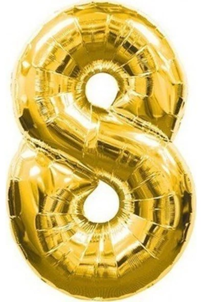Pazariz Gold Folyo Balon 8 Rakamı ürün görseli 1