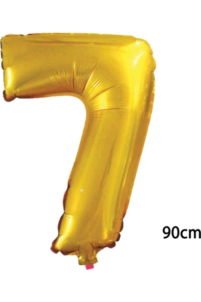 Pazariz 90 Cm 7 Rakamı Folyo Balon Altın ürün görseli 1