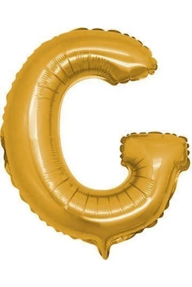 Pazariz Gold Renk Folyo Balon Ç Harfli Helyum Balon 100 Cm Dev Boy ürün görseli 1