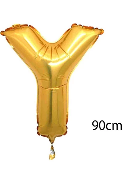 Pazariz 90 Cm Y Harfi Folyo Balon Altın ürün görseli 1