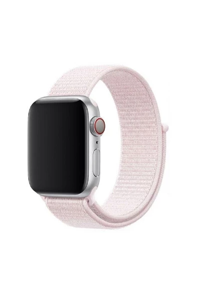 Pazariz Apple Watch Uyumlu38-40-41 Mm 3 4 5 6 7 8 Se Hasır Dokuma Kordon Spor Cırtlı ürün görseli 1