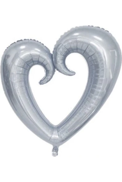 Pazariz Gümüş Kalp Balon ürün görseli 1