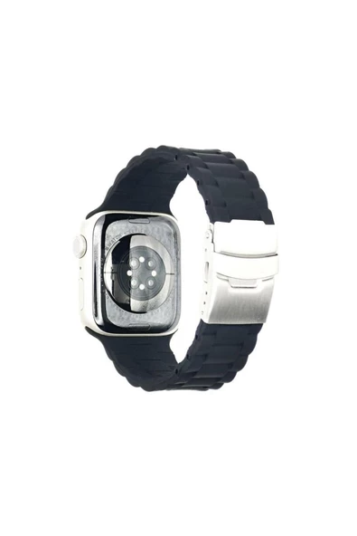 Pazariz Apple Watch Uyumlu4 5 6 7 8 Ultra 45mm 44mm 42mm Silikon Bracelet Kordon ürün görseli 1