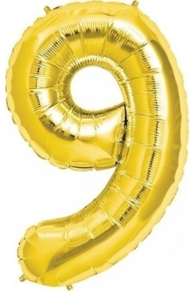 Pazariz Balon Parti 9 Rakamı Gold Folyo Balon 102 Cm ürün görseli 1