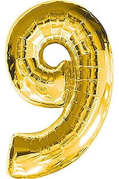 Pazariz Balon 9 Rakam Folyo Balon Gold 40'inch ürün görseli 1