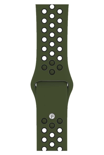 Pazariz Apple Watch Uyumlusilikon Kayış Delikli Kordon 1 2 3 4 5 6 7 Se 38mm/40mm/41mm ürün görseli 1