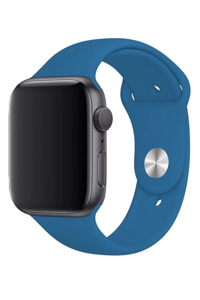 Pazariz Apple Watch Uyumlu42 / 44 / 45 Mm - 2 3 4 5 6 7 8 Se Silikon Kordon Kayış Band ürün görseli 1