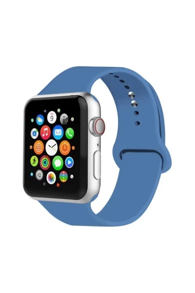 Pazariz Apple Watch Uyumlukordon 2 3 4 5 38 Mm Ve 40 Mm Silikon Kordon Kayış ürün görseli 1