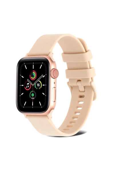 Pazariz Apple Watch Uyumlu3 4 5 6 7 8 38mm 40mm 41mm Silikon Kordon Uyumlu ürün görseli 1