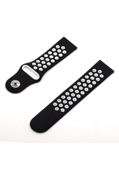 Pazariz Apple Watch Uyumlu38mm - 40mm - 41mm 1 2 3 4 5 6 Se 7 8 Için Delikli Spor Kordon Kayış ürün görseli 1