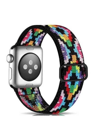 Pazariz Apple Watch Uyumluband (42-44-45 Mm) Ayarlanair Çelik Tokalı Elastik Şık Kordon ürün görseli 1