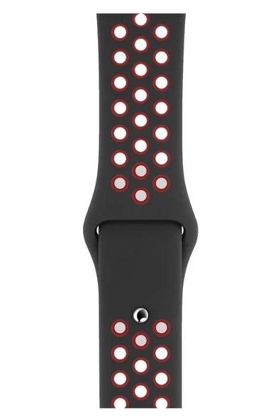 Pazariz Apple Watch Uyumlusilikon Kayış Delikli Kordon 1 2 3 4 5 6 7 Se 42mm/44mm/45mm ürün görseli 1