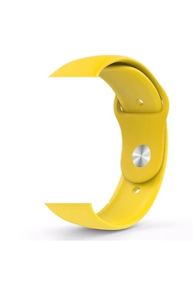 Pazariz Apple Watch Uyumlu8 41mm Klasik Silikon Kordon Sarı ürün görseli 1