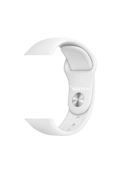 Pazariz Apple Watch Uyumluspor Silikon Kordon 42/44mm Beyaz ürün görseli 1