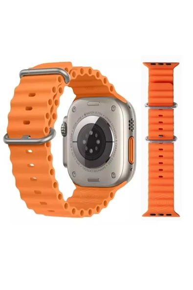 Pazariz Apple Watch Uyumlu6 7 8 Se 42 44 45 46 Mm Kordon Kayış Silikon ürün görseli 1