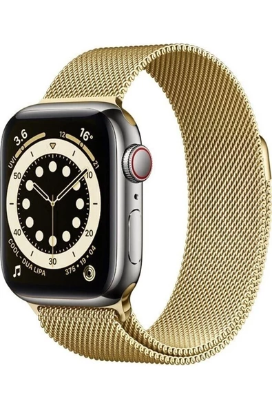 Pazariz Apple Watch Uyumlu38mm 40mm 41mm 1/2/3/4/5/6/se/7/8 Kordon Metal Kordon ürün görseli 1