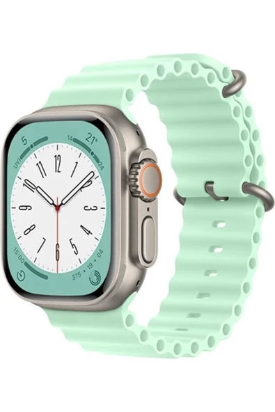 Pazariz Apple Watch Uyumlu38mm 40mm 41mm 1/2/3/4/5/6/se/7/8 Kordon Silikon Kordon ürün görseli 1
