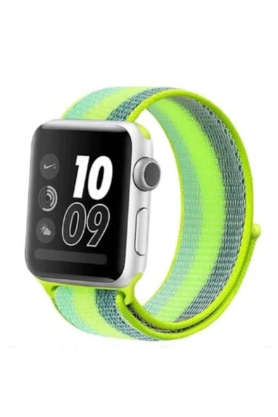 Pazariz Apple Watch Uyumlu2 3 4 5 6 42 - 44mm Kumaş Spor Kordon Kayış ürün görseli 1