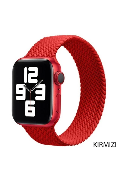 Pazariz Apple Watch Uyumlu3 4 5 6 7 8 38 40 41mm Silikon Kordon ürün görseli 1