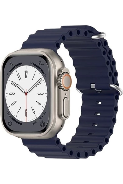 Pazariz Apple Watch Uyumlu38mm 40mm 41mm 1/2/3/4/5/6/se/7/8 Kordon Silikon Kordon ürün görseli 1