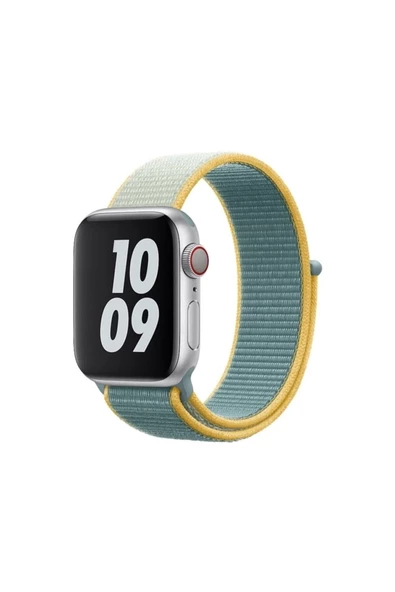 Pazariz Apple Watch Uyumlu3-4-5-6-7-8-sesi ( 38mm - 40mm-41mm ) Dokuma Yüksek Kalite Kordon ürün görseli 1