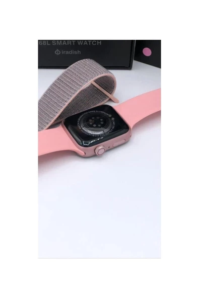 Pazariz Uyumlu G68l Smart Watch Çift Tuş Aktif -çift Kordon Akıllı Saat-rose ürün görseli 1