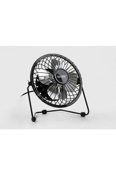 Pazariz As-f20 Masaüstü Metal Siyah Usb Fan ürün görseli 1