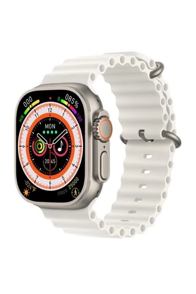 Pazariz Gs8 Watch 8 Ultra Akıllı Saat Türkçe Siri Özellikli Watch 2.02 Inc Beyaz ürün görseli 1