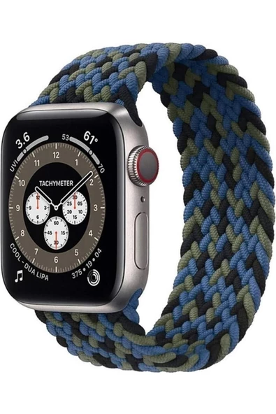 Pazariz Apple Watch Uyumlu38mm 40mm 41mm 1/2/3/4/5/6/se/7/8 Kordon Örgü Kordon 32 12 ürün görseli 1